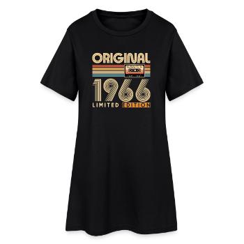 60 years, 60th anniversary - Women’s T-Shirt Dress - black - Front