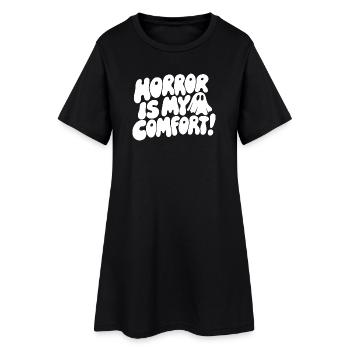 L’horreur est ma citation de réconfort - Robe T-shirt Femme - noir - Devant