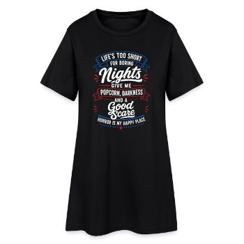Bonne citation de Scare Horror Night - Robe T-shirt Femme - noir - Devant