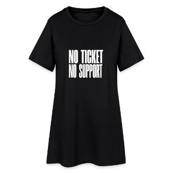No Ticket No Support Computer Scientist IT Administrator - Women’s T-Shirt Dress - black - Front