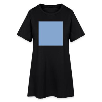 Modèle de texture de fond bleu Personnaliser - Robe T-shirt Femme - noir - Devant