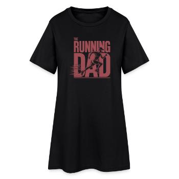 Laufender Papa Le Papa Coureur Chemise - Robe T-shirt Femme - noir - Devant