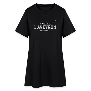 J Peux Pas L Aveyron M Appelle T-Shirt Cadeau H... - Robe T-shirt Femme - noir - Devant