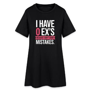 Ex Boyfriend I Have 0 Exs Separation Divorce Single - Women’s T-Shirt Dress - black - Front