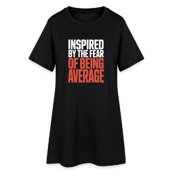 Mindset Inspired By Fear Of Average Bodybuilding - Women’s T-Shirt Dress - black - Front