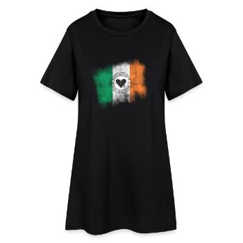 Drapeau irlandais | Design rétro Made With Love - Robe T-shirt Femme - noir - Devant