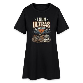 Ultra course - je fais des ultras et tout ça - Robe T-shirt Femme - noir - Devant