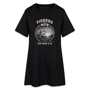 Pêcheurs d’hommes - Robe T-shirt Femme - noir - Devant