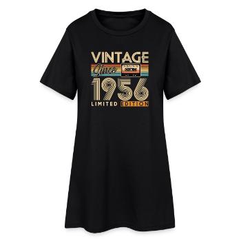 Anniversaire 70 Ans - Robe T-shirt Femme - noir - Devant