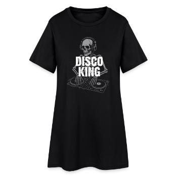 DJ Roi Disco Skeleton - Robe T-shirt Femme - noir - Devant