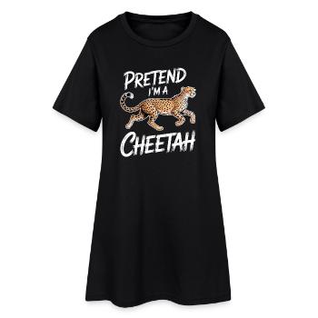 Paroles du guépard Cadeau drôle de guépard - Robe T-shirt Femme - noir - Devant