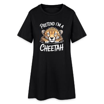 Paroles du guépard Cadeau drôle de guépard - Robe T-shirt Femme - noir - Devant