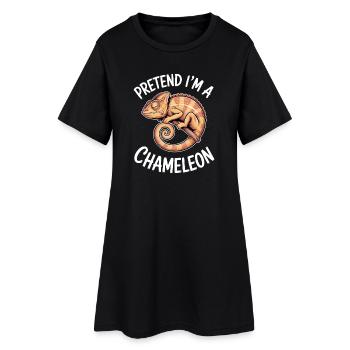 Chameleon Sayings Funny Chameleon Gift - Women’s T-Shirt Dress - black - Front