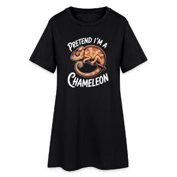 Chameleon Sayings Funny Chameleon Gift - Women’s T-Shirt Dress - black - Front