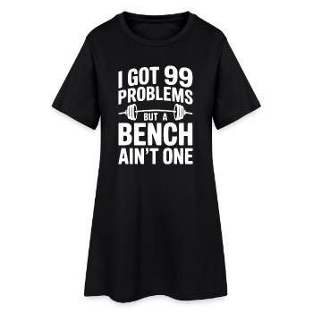 J’ai 99 problèmes mais un banc n’en fait pas partie - Robe T-shirt Femme - noir - Devant