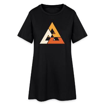 Valknut - Vikings, Odin, Valhalla, dieux nordiques - Robe T-shirt Femme - noir - Devant