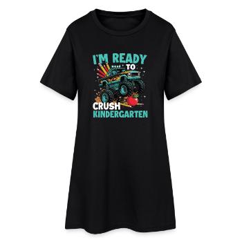 Ready To Crush Kindergarten Pre-K Grad - Women’s T-Shirt Dress - black - Front