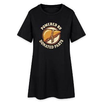 Organ Spender Leber Organspender Leberspende - Frauen T-Shirt-Kleid - Schwarz - Vorne