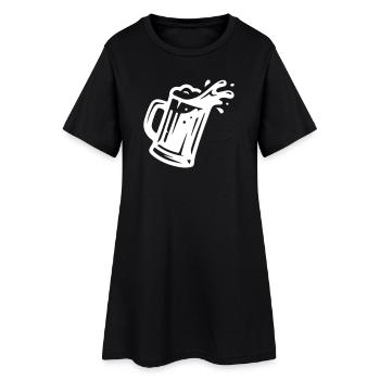 Wheat Beer Beer Glass Icon - Women’s T-Shirt Dress - black - Front