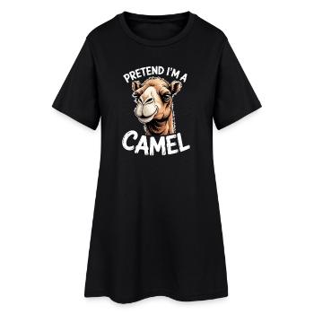 Kamele Sprüche Kamele Lustiges Kamele Geschenk - Frauen T-Shirt-Kleid - Schwarz - Vorne