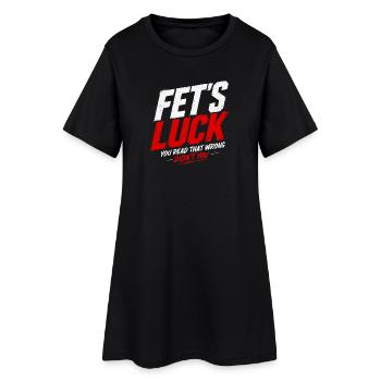 Fait Luck Humour Dire des Drôles D - Robe T-shirt Femme - noir - Devant