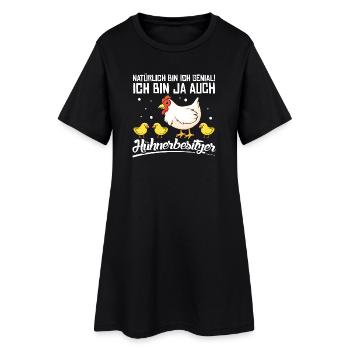 Hühnerflüsterer Huhn Hühnerhalter Hühner - Frauen T-Shirt-Kleid - Schwarz - Vorne