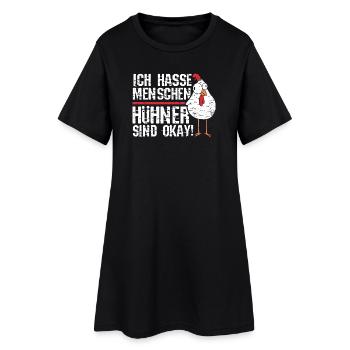 Hühnerflüsterer Huhn Hühnerhalter Hühner - Frauen T-Shirt-Kleid - Schwarz - Vorne