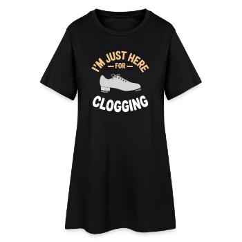 Clogging Dance Clogger Tap Dance Gift - Women’s T-Shirt Dress - black - Front