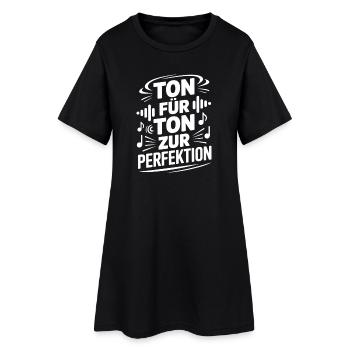 Chorleiter - Ton für Ton zur Perfektion - Frauen T-Shirt-Kleid - Schwarz - Vorne