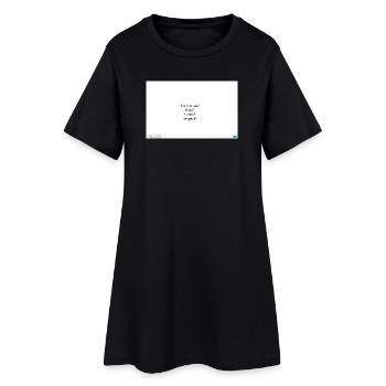 Alltagsfragen Portemonnaie Schlüssel - Frauen T-Shirt-Kleid - Schwarz - Vorne