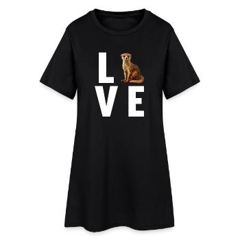 La mangouste de la mangouste - Robe T-shirt Femme - noir - Devant