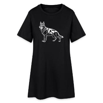 German Shepherd Gift Dog Owner - Women’s T-Shirt Dress - black - Front