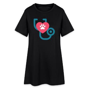 Vétérinaire - Vétérinaire Animal Love Dog Cat - Robe T-shirt Femme - noir - Devant