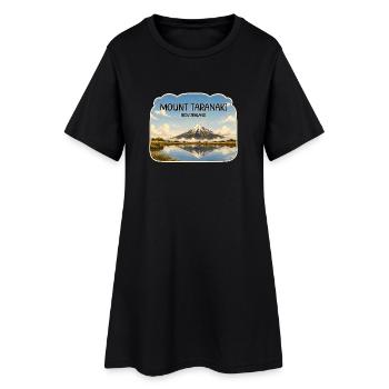 Mount Taranaki, New Zealand - Women’s T-Shirt Dress - black - Front