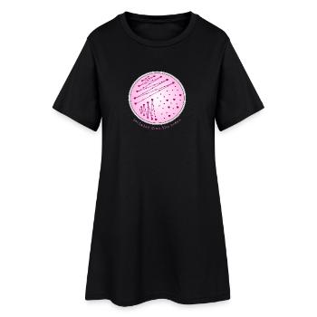 Vom Herzen isoliert – Mikrobiologische Petrischale - Frauen T-Shirt-Kleid - Schwarz - Vorne