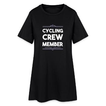 Équipage cycliste - Robe T-shirt Femme - noir - Devant