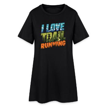 I Love Trail Running - Women’s T-Shirt Dress - black - Front