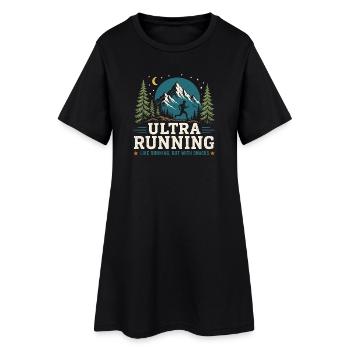 Ultra Running - Like Running, But With a Snacks - Women’s T-Shirt Dress - black - Front