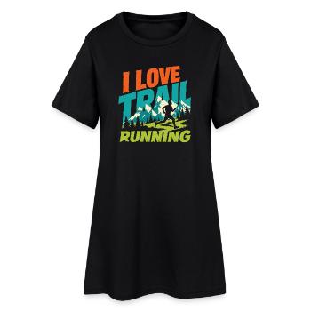 I Love Trail Running - Women’s T-Shirt Dress - black - Front