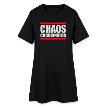 Chaos Coordinator Lustig Titel Eltern Lehrer Logo - Frauen T-Shirt-Kleid - Schwarz - Vorne