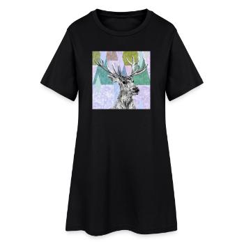 Deer - Women’s T-Shirt Dress - black - Front