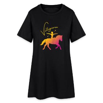Voltigieren Grundsitz – Sport Outfit für Voltigier - Women’s T-Shirt Dress - black - Front