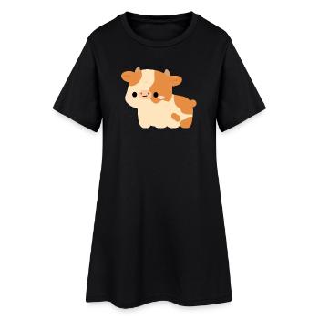 Vache d’Ayrshire - Robe T-shirt Femme - noir - Devant