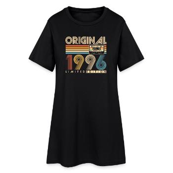 30 ans 30 ans 1996 Vintage Né - Robe T-shirt Femme - noir - Devant