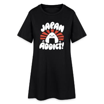 Onigiri Kawaii Addict du Japon - Robe T-shirt Femme - noir - Devant