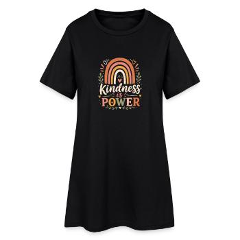 Enseignant inspirant Kindness Rainbow - Robe T-shirt Femme - noir - Devant