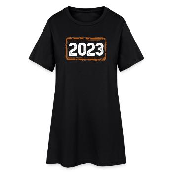 Année 2023 - Robe T-shirt Femme - noir - Devant