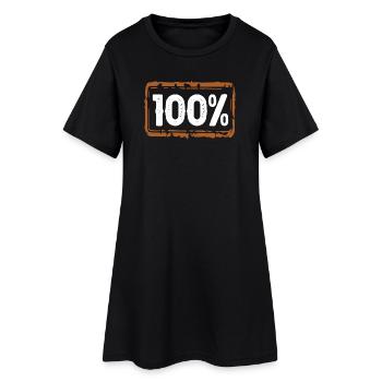 100 % pour cent - Robe T-shirt Femme - noir - Devant