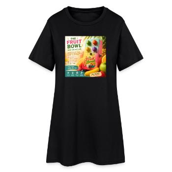 The Fruit Bowl — Parodie de pédale de guitare Fresh Tone - Robe T-shirt Femme - noir - Devant