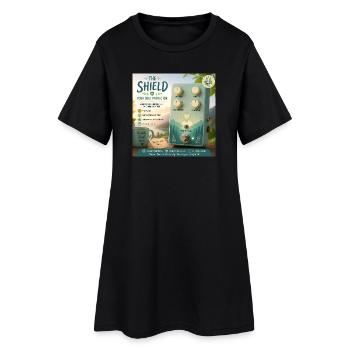 The Shield — Parodie de pédale de guitare Soul Protector - Robe T-shirt Femme - noir - Devant